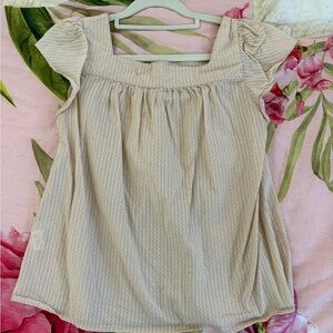 Women's baby doll pink Striped Top